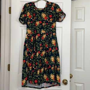 LulaRoe XL floral dress with pockets